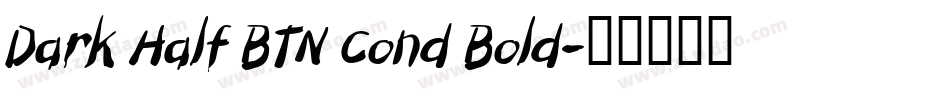 Dark Half BTN Cond Bold字体转换